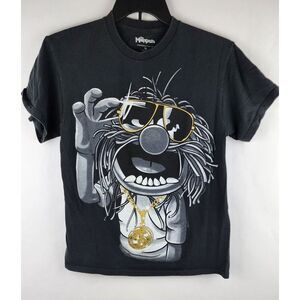The Muppets Animal T Shirt Chain Sunglasses Rap Tee Size Small